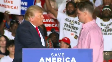 Welcome home, heroes? Baby-rescuing marine investigated for appearing at Trump rally, dead grunt’s family lectured on face masks