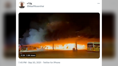 Massive fire breaks out at Stuttgart bus depot, sends smoke towering over city (VIDEOS)