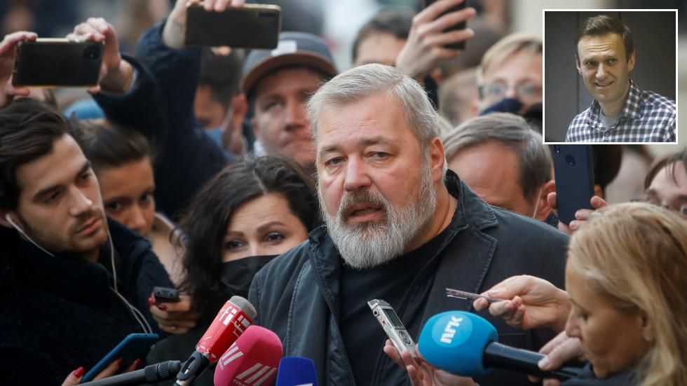 'I’d have given it to Navalny, but f**k you, I don’t feel any guilt,' Russian editor Muratov says after being awarded Nobel Prize