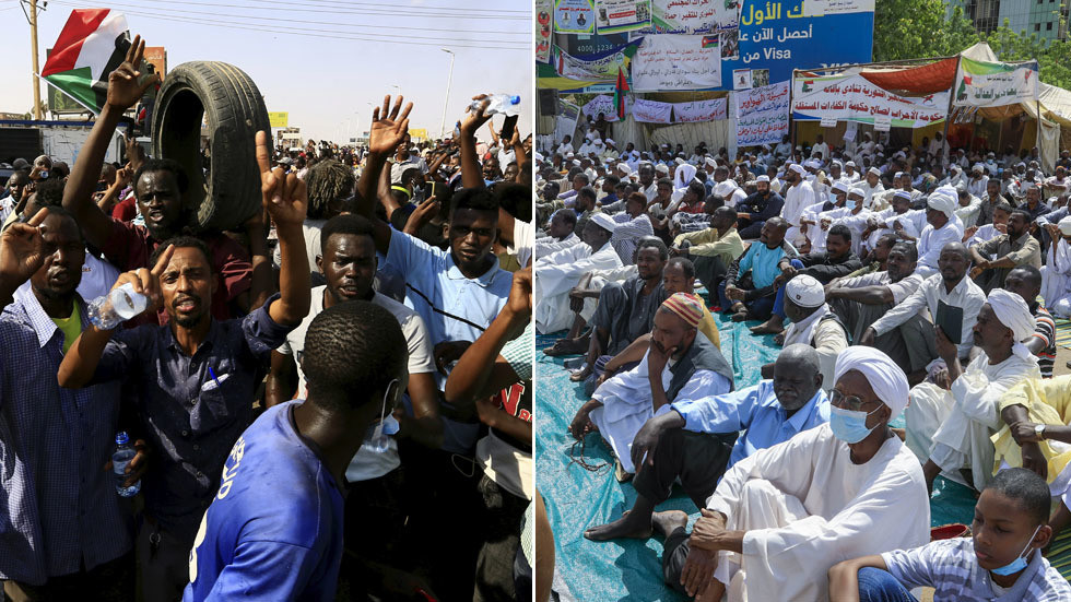 Sudan divided as thousands say they want generals to take over & clean up transitional government’s mess