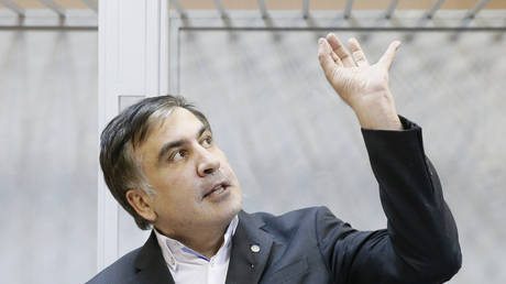 FILE PHOTO. Mikhail Saakashvili at a court hearing in Kiev, Ukraine on December 11, 2017.
