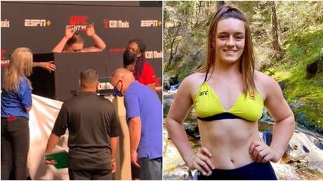 &lsquo;This is insanity&rsquo;: UFC star Ladd shakes violently on scales at weigh-in before fight canceled amid widespread concern (VIDEO)