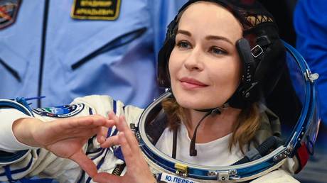 Russian filmmaker and actress take off to shoot history-making movie scenes aboard International Space Station