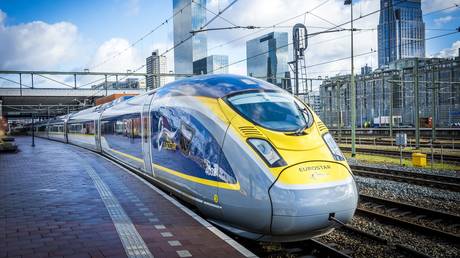 Armed police drag passenger off Eurostar train after staff member accused him of wearing the &lsquo;wrong type of mask&rsquo;