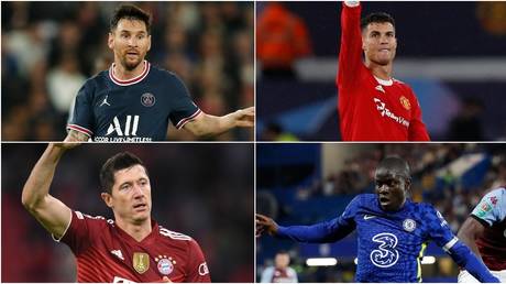 Messi, Ronaldo, Lewandowski and Kante all made the list of nominees. © Reuters