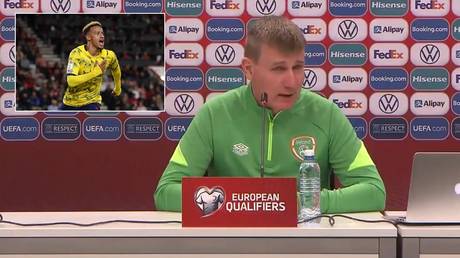 &lsquo;Is he trolling?&rsquo; Ireland manager defends &lsquo;infectious&rsquo; star who refused vaccine after catching Covid twice (VIDEO)