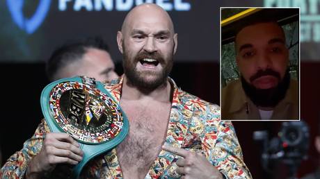 Some fans are concerned for Fury after he got Drake's support before he faces Wilder. © Reuters / Twitter