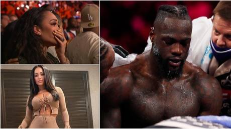 Crying shame: Wilder fianc&eacute;e seen in tears at ringside as American KO&rsquo;d by Fury before being taken to hospital (VIDEO)