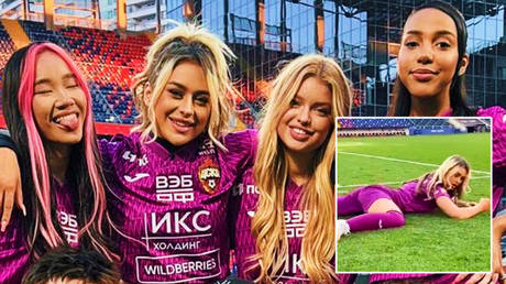 &lsquo;You&rsquo;ve disgraced the club&rsquo;: Fan fury after &lsquo;Bad Barbie&rsquo; Tiktok sensation films herself thrusting against pitch at stadium (VIDEO)