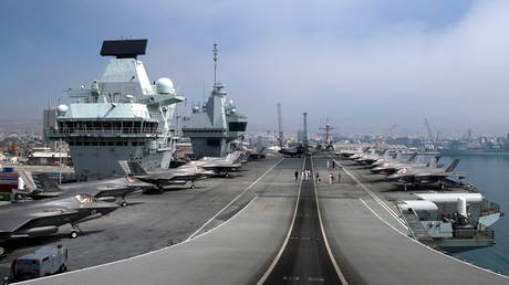 British aircraft carrier stops in Singapore, amid Asian allies tour, demonstrating UK&rsquo;s &lsquo;tilt&rsquo; to Far East