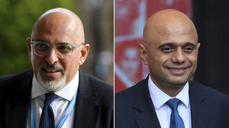 (L) Nadhim Zahawi © REUTERS / Toby Melville; (R) Sajid Javid © REUTERS / May James