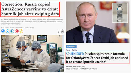 Daily Express RETRACTS story on Russia &lsquo;stealing&rsquo; Sputnik V vaccine recipe, but the original fake-news publisher the Sun persists