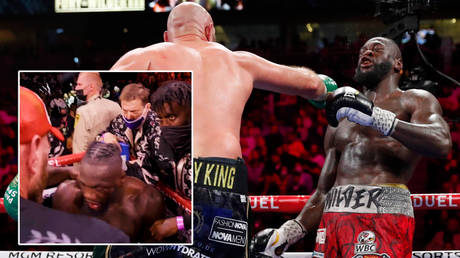 Deontay Wilder (inset) lost to Tyson Fury © Steve Marcus / Reuters | © Twitter / Top Rank Boxing