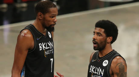 Kevin Durant spoke about Brooklyn Nets teammate Kyrie Irving. © USA TODAY Sports