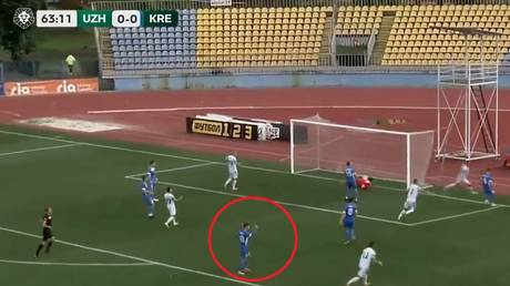 Investigation opened after Ukrainian footballer bizarrely &lsquo;celebrates&rsquo; when his team concedes goal (VIDEO)