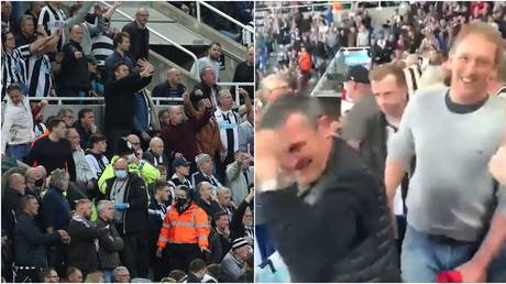 Newcastle fan and local doctor Tom Prichard was praised for his actions. © Twitter @Jayne88475330 / Action Images via Reuters