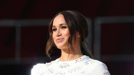FILE PHOTO: Meghan Markle onstage at the 2021 Global Citizen Live concert at Central Park in New York, September 25, 2021 © REUTERS/Caitlin Ochs