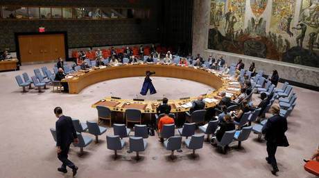 The United Nations Security Council meets in New York City, August 16, 2021.