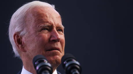 President Joe Biden is shown speaking earlier this month at an event in Connecticut.