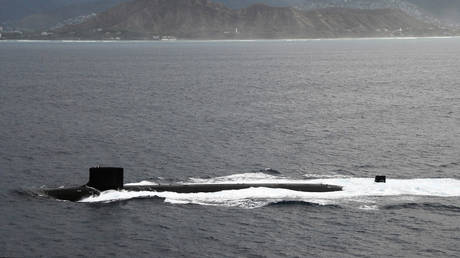 US attack submarine is seen (FILE PHOTO) © Mass Communication Specialist 2nd class Meagan Klein/U.S. Navy Photo/Handout via REUTERS