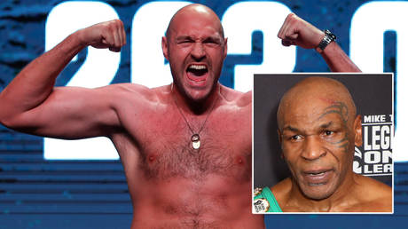 Mike Tyson (inset) has told Tyson Fury not to retire yet © Mike Segar / Reuters | © Joe Scarnici / USA Today Sports via Reuters