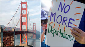 Protesters demanding US citizenship for ALL illegal aliens shut down rush-hour traffic on San Francisco’s Golden Gate Bridge