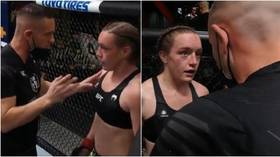 ‘This is ABUSE’: Gender row rages after UFC star Ladd’s coach accused of ‘almost making her cry’ as she suffers defeat (VIDEO)