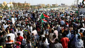 WATCH massive crowds flood Khartoum streets as rival demonstrations are held in Sudanese capital over transitional govt