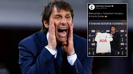 ‘A sublime mess’: Tottenham drop embarrassing social media clanger as Londoners announce Conte as manager