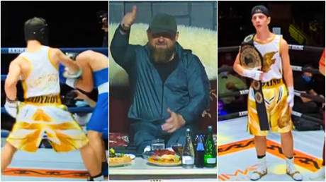 Chechen leader Kadyrov&rsquo;s son declared Muhammad Ali, handed belt after boxing win &ndash; despite amateur bouts not being awarded titles