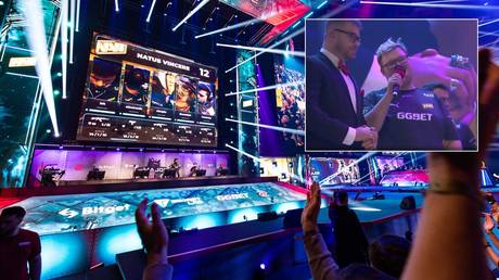 Ukrainian & Russian gamers scoop $1 MILLION prize in Stockholm final.. before star proposes to girlfriend live on stage (VIDEO)