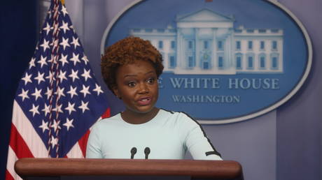 White House deputy press secretary Karine Jean-Pierre urged American companies to ignore court hold on vaccine mandate, November 8, 2021.