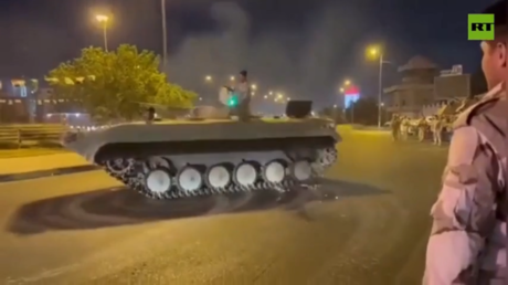 WATCH crazy military driver drift in streets of Baghdad 
