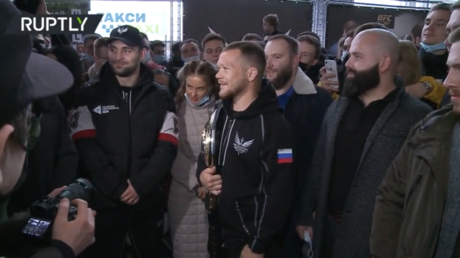 &lsquo;Cold-blooded & calculating&rsquo;: UFC champ Petr Yan given hero&rsquo;s welcome on return to Russia (VIDEO)