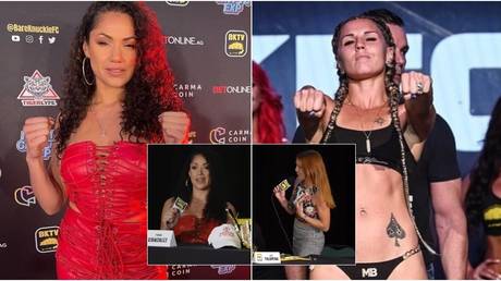 &lsquo;Bet your man wants to see them&rsquo;: Bare-knuckle brawlers Gonzalez & Hart spar over &lsquo;fake t*ts&rsquo; in hilarious exchange (VIDEO)