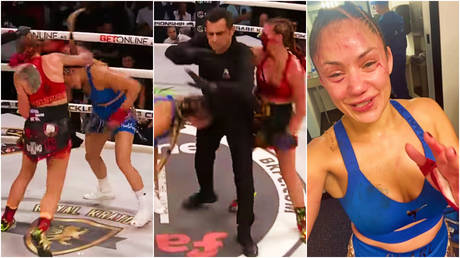 &lsquo;I will never stop fighting&rsquo;: Emotional ex-UFC star Gonzalez leaves bare knuckle after bruising defeat (VIDEO)