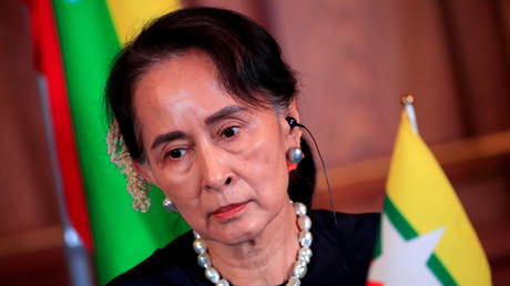 Aung San Suu Kyi in 2018. ©Franck Robichon / Pool via Reuters