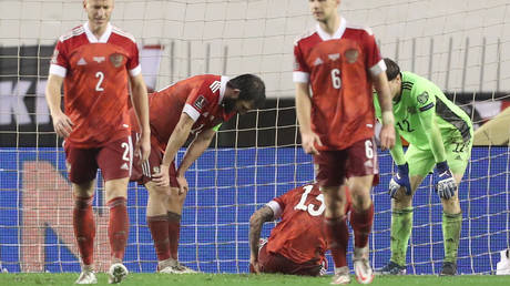 Russia suffered defeat against Croatia meaning they failed to book an automatic World Cup spot. © Reuters