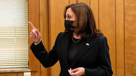 Kamala Harris promoting the administration's infrastructure plans in Columbus, Ohio