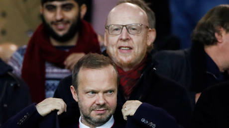 Man United executive vice-chairman Ed Woodward (bottom) and co-owner Avram Glazer © Action Images via Reuters / Jason Cairnduff