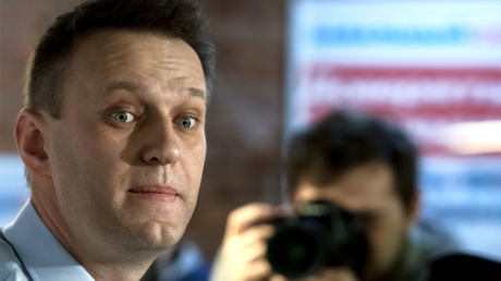 Alexei Navalny is seen here during the opening of his headquarters in St. Petersburg. © Sputnik / Alexei Danichev