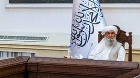 رهبر طالبان در اولین سخنرانی خود درخواست کمک می کند