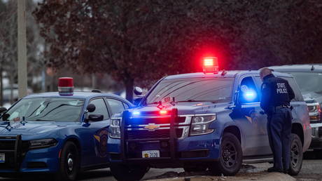 Emergency personnel respond scene of shooting at high school in Oxford, Michigan