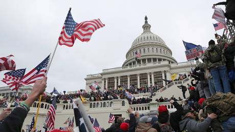 The US Capitol Building is stormed by a pro-Trump supporters on January 6, 2021