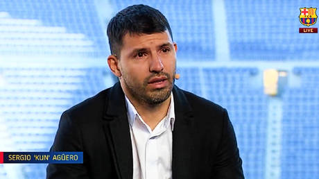 Sergio Aguero is retiring because of a heart problem © Twitter / Barcelona