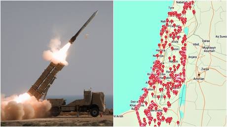 Iran releases Israel map with multiple targets marked