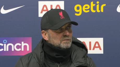 Jurgen Klopp complained after Liverpool's draw with Tottenham. © YouTube