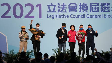 Legislative Council election in Hong Kong, China, December 20, 2021.© Reuters / Lam Yik