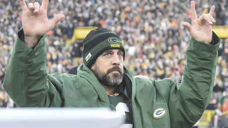 Aaron Rodgers is unimpressed by the NFL's Covid protocols. © Benny Sieu / USA TODAY Sports