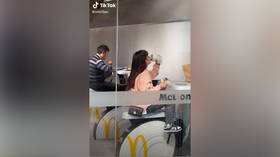 WATCH: McDonald’s customer chows down while pedaling exercise bike